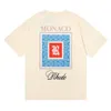 Spring Summer Rhude T-shirt Man T-shirts Femmes Tees Tees Skateboard Oversize Men Short à manches