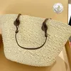 Classique Lo Panier Sacs Designer Leathe Strap Femmes Raphia Sacs À Main Shopper Totes De Luxe Sac À Bandoulière Vacances Plage Shopping Seau Sacs