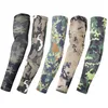 Gants sans doigts 2pcs Tactique Camouflage Sport Bras Manches Basketball Cyclisme Réchauffeur Été Course Pêche UV Protection Solaire Manchette Couverture