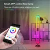 LED LED Floor Lamp على شكل ، 41 بوصة 20W 120 Bluetooth Smart App ، لركن غرفة المعيشة غرفة النوم ، RGB مع 16 مليون ألوان MUSIC SYNC ATMASPHER