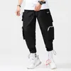 Pantalons pour hommes Multi poches zippées Cargo Harem Jogger hommes Hip Hop mode pantalon de survêtement décontracté Streetwear Harajuku Hipster pantalons de survêtement