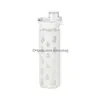 Wasserflaschen 21 Unzen Sile Insated Gerade Glasflasche Sport Yoga Reise Trinkgeschirr mit Anti-Rutsch-Ärmeln Drop Lieferung Home Garden K Dhuse