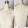 Chaînes cristal collier ras du cou pour femmes mariage dos Long gland goutte chaîne Sexy corps or couleur strass bijoux