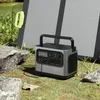 PISEN Générateur d'urgence 700 W JP Prise AC 100 V Équipement de camping Station de charge au lithium 613,2 Wh Système de centrale électrique portable DC 150 W MAX Charge du panneau solaire