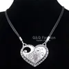 Hanger kettingen hart ketting voor vrouwen westerse vintage etnische geëtst scroll lederen link ketting choker kraag lang