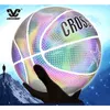 Balls Holographic reflection basketball wearresistant luminous basketball luminous basketball with pocket pin luminous basketball 230520