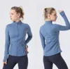 2023 Yoga Jacket Women's Yoga suit Define sports coat Fitness jacket sports quick-drying sportswear top Solid zipper sweatshirt sportswear hot sell