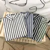 Herenjurk shirts zomers shirt mannen mode gestreepte zakelijke zakelijke man streetwear trend wilde hiphop losse korte mouwen