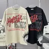 1to1mens Real Po Hellstar American High Street Hip Hop Alphabet Imprimer t-shirt Femmes Été Manches Courtes Top 230522 Mvz0 G11I