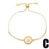 Charm Bracelets Catholic Copper Zircon Tennis Chain For Women Gold Plated Virgin Mary Religious Jewelry Gifts Cruz Brtf87