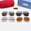 Sonnenbrille für Herren, sechseckige Sonnenbrille, Metall-Sechskant-Rahmen, hochwertige, klassische Retro-Sonnenbrille, Luxus-Brille, Herren-Sonnenbrille mit Etui, Sonnenbrille