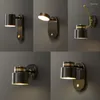 Wall Lamps Mounted Lamp Vintage Swing Arm Light Korean Room Decor Black Outdoor Lighting Led Applique