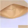 梱包バッグ11サイズ茶色のクラフト紙スタンドアップヒートシール可能な再密封可能なジップポーチインナーフォイルフードストレージパッケージバッグティアn dhypr