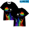 MEN THIRTS LGBT RAINBOW 3D Shirt Sleeve Shirt الرجال والنساء LGBTQ ملابس غير رسمية طباعة أزياء الشارع