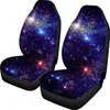 Car Seat Covers 2pcs Front Cover Galaxy Designs Auto Interior Protective Durable Automotive Accessiores