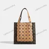 Hot Selling New 7 * 7 Geometric Diamond Checkered Bag Minimalist Design Foldable Kangaroo Bag Women's Bag Color Matching Tote Bag One Handbag