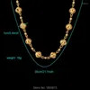 سلاسل أديكسين فريدة من نوعها كرة الذهب سلسلة مجوهرات للأزياء للنساء هدية قلادات المخططات العصرية