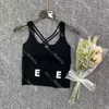 Womens Designers Tanks Sport Vest Sleeveless T Shirts Designer Letter Print Tops Fashion Style Ladies Pullover Cross Bandage Tops