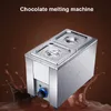Electric Chocolate Melting Machine Commercial Air Heating Chocolate Cheese Melting Pot Warmer Melter 1/2/3/4 Grid Milk Heating Furnace