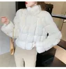 모피 코트 패션 겨울 겨울 따뜻한 여성 기술 양털 후드 코트 재킷 조끼 토끼 모피 모피 니트 안티 푸르 올인원 코트 디자이너 여성 모델