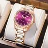 Нарученные часы Orkina Women Purple Classic Automatic Self-Wind Watch Женщины элегантные часы роскошные подарки часов дамы механические наручные часы