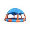 Внутренний круговой бассейн на открытом воздухе с купольной палаточной крышкой для детских водных шаров