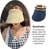 Breda brimhattar Sun Shade Protection Clip-On Caps Breattable Visor Baseball Bonnets Casual Tom Top For Trip Beach