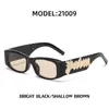 Retro Small Frame Solglasögon för kvinnor med avancerade paneler Designbrev Palmvinklar Solglasögon för män med personliga retroglas 2024