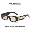 Retro-Sonnenbrille mit kleinem Rahmen für Herren mit hochwertigen Panel-Design-Buchstaben, Palm-Winkel-Sonnenbrille für Herren mit personalisierter Retro-Brille