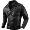 Men s Jackets Genuine Cowhide Leather Motorcycle Coat Jacket Men Lapel Mens Clothing Real 230522