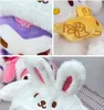 Moda fofa coelho de 8 polegadas com brinquedo de pelúcia de frutas kawaii pp algodão de algodão recheado festival de travesseiro de boneca de bonecas Kids Toys