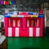 In Stock 4m Outdoor Business Inflatable Concession Stand With 2 Windows Fun Foods Booth Icecream Carnival Treat Shop For Sale