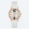 Armbandsur Stylish Simple Women Quartz Watch Luxury Oval With Diamonds Digital klockor Casual Black Leather Strap Female Gifts Clock