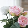 10 pièces sentir Latex Austin Rose hydratant pivoine vraie touche fleurs artificielles mariée Bouquet mariage fleur Arrangement décor à la maison