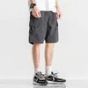 Short de salopette de Shawn Yue pour pantalon droit ample pour hommes Marque tendance ins couleur unie oversize