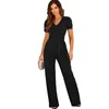Women's Jumpsuits Rompers 2023 New Summer Plus Size 3XL jumpsuit Women's jumpsuit Men's tight fitting Women's street clothing Loose Tracksuits Solid jumpsuit P230522