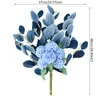 Decoratieve bloemen 1 Bunch Hydrangea Artificial Silk Fake Flower Bouquet voor trouwtafel Decoratie Home Decor Garden benodigdheden