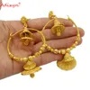 Noeud Adixyn nouvelle inde creux Swing Bollywood boucles d'oreilles ethniques pour femmes couleur or/cuivre manuel bijoux activités religieuses N032910