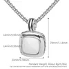 Hangende kettingen 14 mm grote kubieke zirconia stenen ketting voor vrouwen sierlijk wit goud vergulde messing statement sieraden cadeau