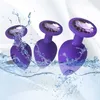 sortie d'usine New Anal Sex Toy Set Smooth Silicone Fetish Personal Training Pack d'hommes femmes Couples Purple Amethyst Count