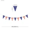 Party Decoration USA Independence Day Banners Independent Memorial Party American Flag Banner Happy 4 juli USA National Day Party Decors T230522