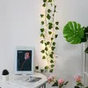 Декоративные цветы 10м светодиодные светодиодные светильники с искусственной виноградной лозой лист листья гирлянды Свадебная арка дома украшение сада