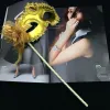 Colors New 8 Handmade Plastic with Flowers and Feather Elegant Masquerade Ball Masks on Sticks