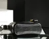 10A Designer-Hobo-Taschen in Spiegelqualität, klein, 20 cm, schwarze Damentasche, echtes Leder, gesteppter Reißverschluss, Geldbörse, luxuriöse Umhängetasche mit Schultergurt, Kettentasche mit Box