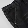 Designerkleidung Amires Jeans Denim-Hosen Amies New 9301 High Street Micro Flare Pants Jeans Personalized Woodcutter Wash Black Elastic Free Straight Leg Pants Dis