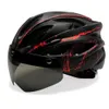 Cykelhjälmar Highway Mountain Bike Helmet med baklyktor Ciclismo Lätt ultralätt justerbar lämplig för skateboard och skoter P230522