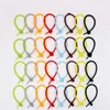 Colorful Silicone Ties Bag Clip Reusable Rubber Twist Tie Bag Sealing Clips Electronics Wire Strips Rubber and Gear Zip Tie Straps
