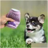 Juguetes para perros Masticar Squeaky Chew Latex Fruit Drink Bottle Mordedura resistente Vocal Toy Regalos no tóxicos para Pet Drop Delivery Home Garden Supp Dhdan