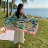 Шарфы мягкие отличные женщины купальные костюмы Pareo Beach Crast Up дышащее шарф одеяло легко завязывать на улице аксессуар