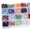 Components 1 Set 24 Grids Irregular Gemstone Beads Assorted Box Set Energy Healing Stone Loose Beads for Jewelry DIY Making Tool Accessory